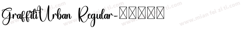 GraffitiUrban Regular字体转换